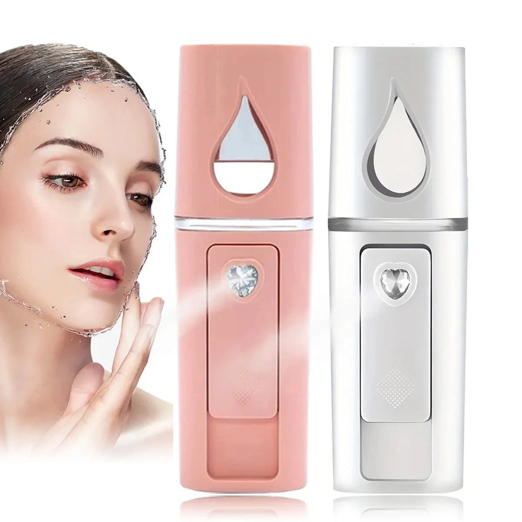 Zelixo 20ml Mini Face Steamer — Nano Mist Anti-Aging Portable Skin Care