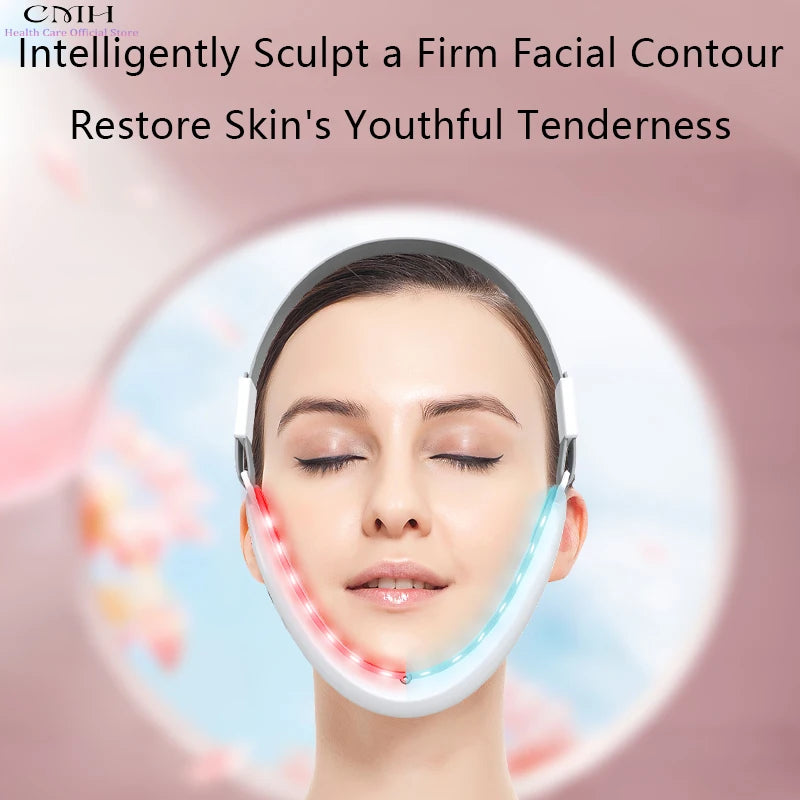 Zelixo V-Line Electric Face Massager — Double Chin Vibration Fat Reducer & Lift Tool