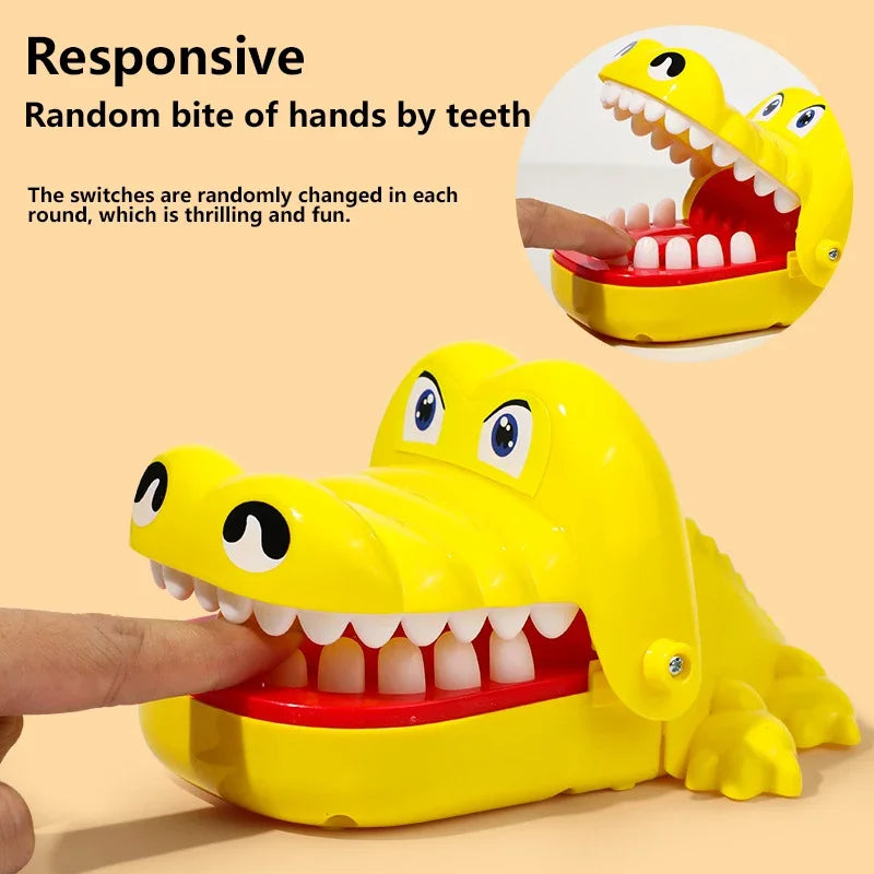 Zelixo Crocodile Biting Finger Game — Funny Alligator Dentist Party Toy for Kids