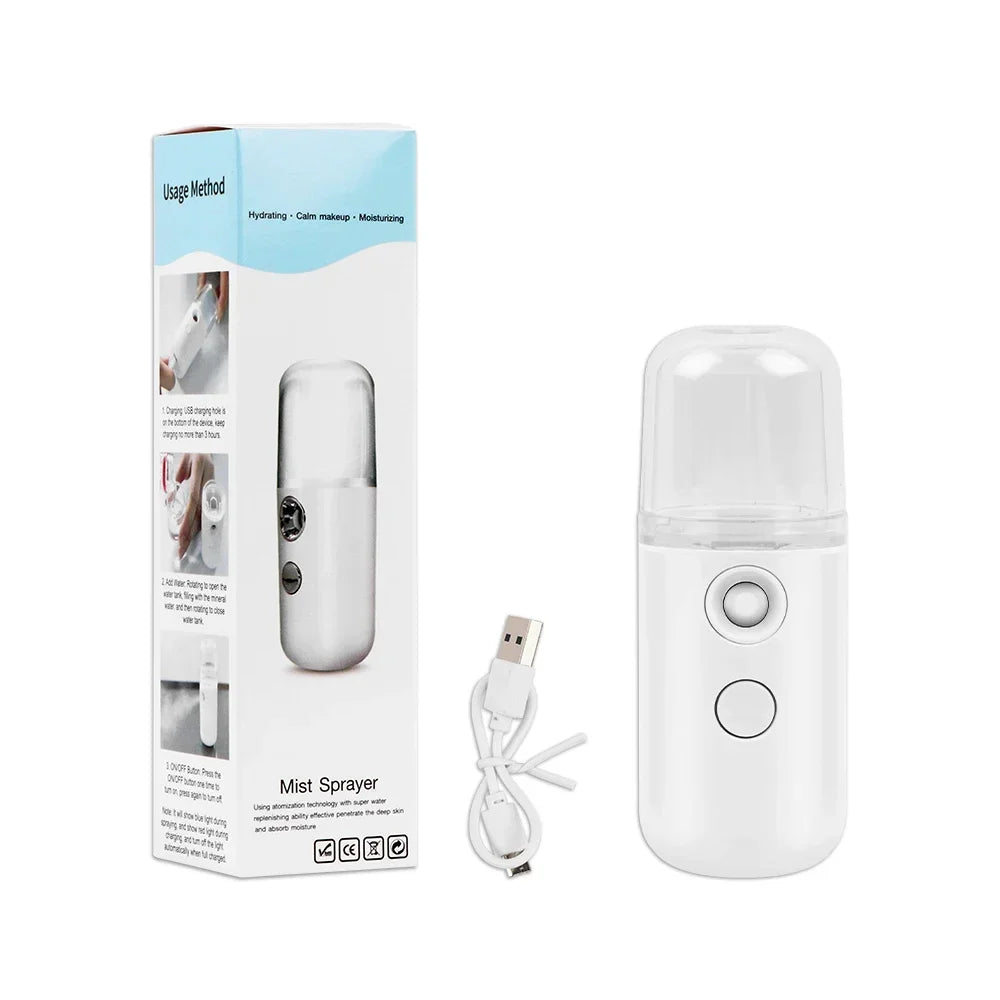 Zelixo Nano Facial Mist Sprayer — Cool Mist Portable Face Hydrator