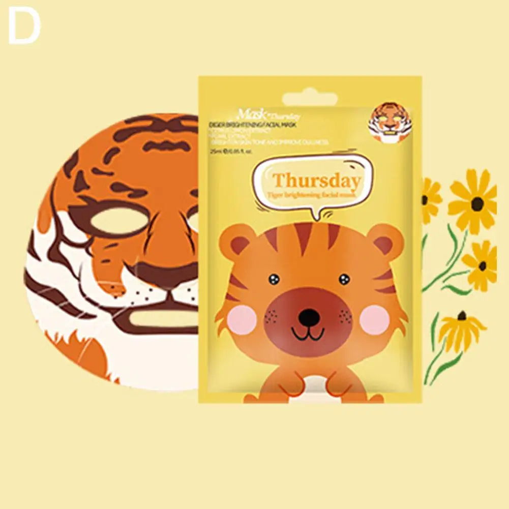 Zelixo Cartoon Animal Hydrating Face Sheet Mask — Cute Dog Panda Pig Moisturizing Mask