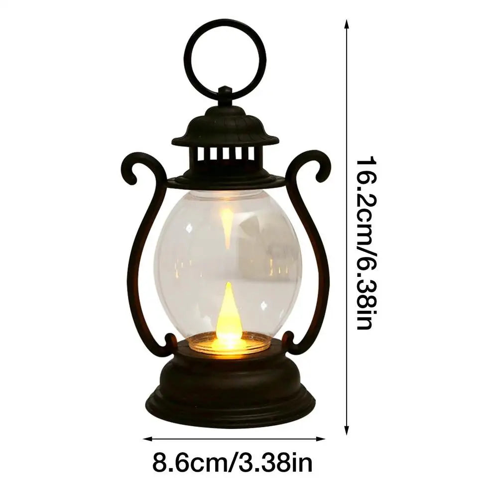 Zelixo Retro LED Pony Lantern — Flickering Candle Light Holiday Home Decor