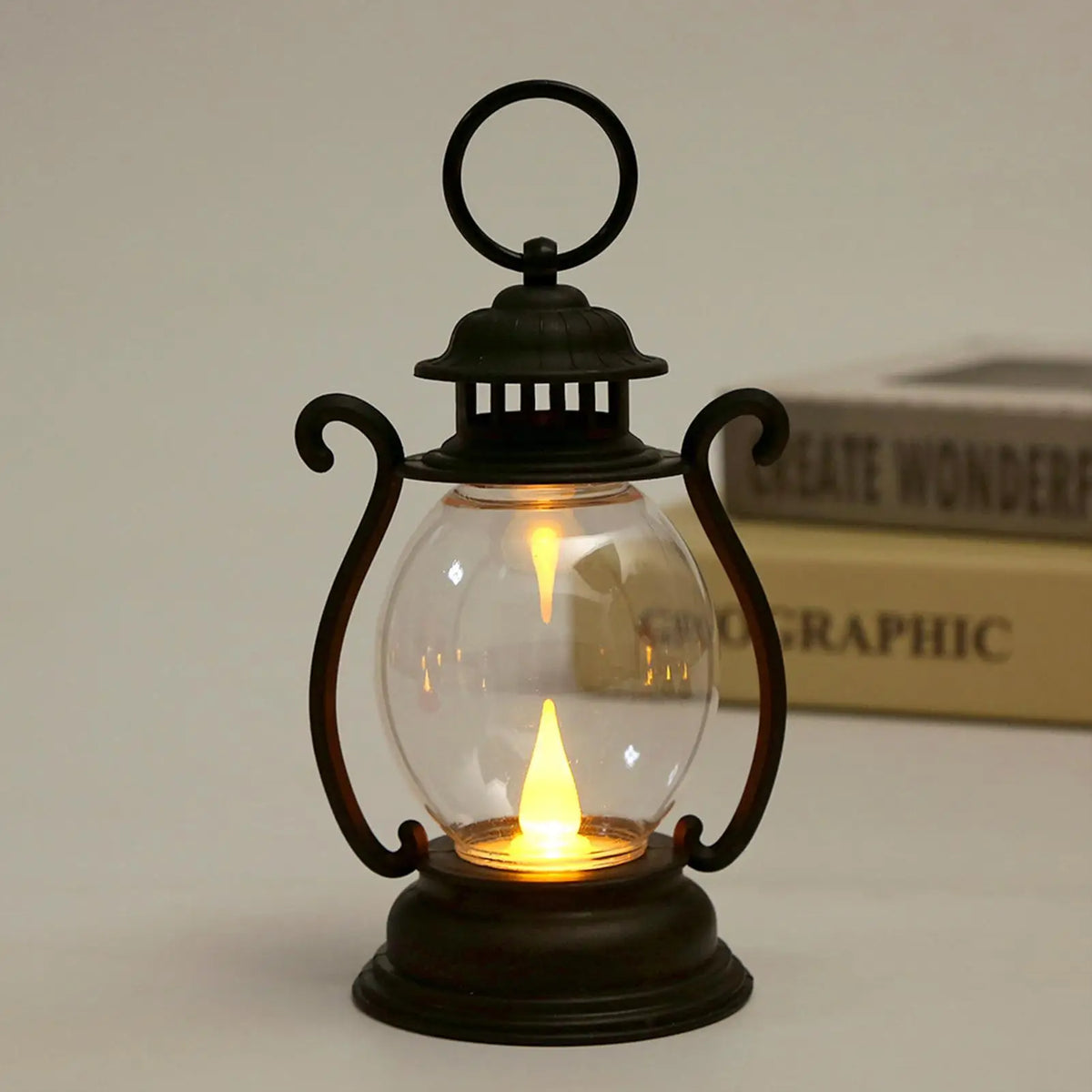Zelixo Retro LED Pony Lantern — Flickering Candle Light Holiday Home Decor