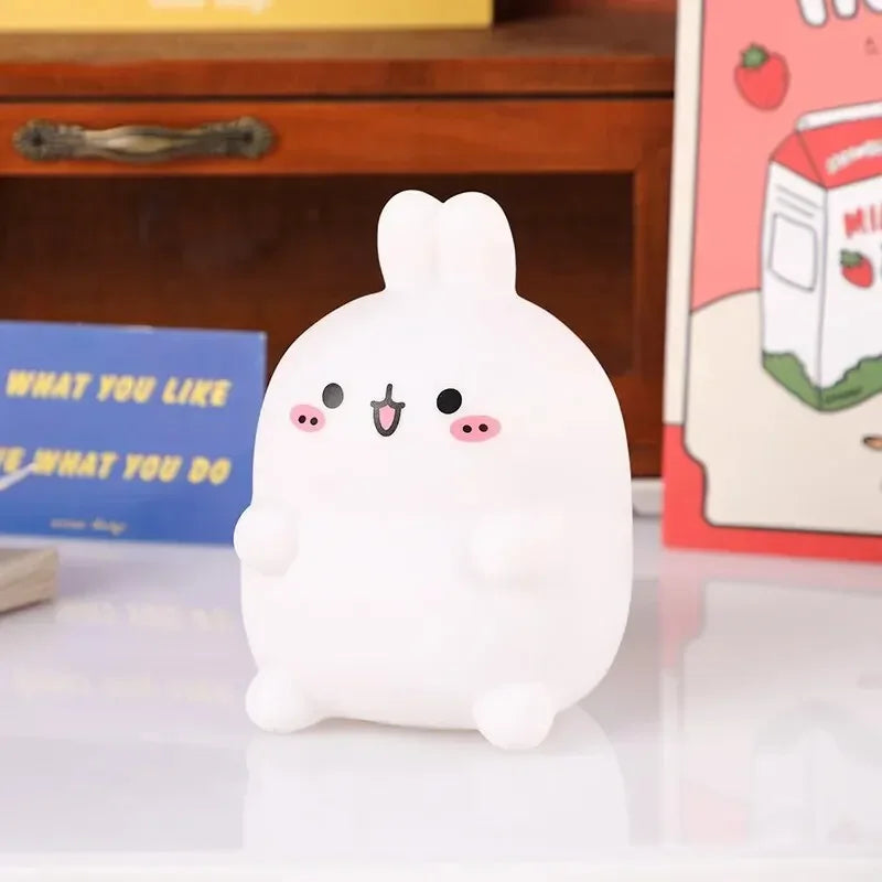 Zelixo Rabbit LED Night Light — Cute Bedside Floor Stand Atmosphere Lamp