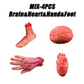 Zelixo Fake Body Parts Prop Set — Scary Halloween Party & Prank Decoration