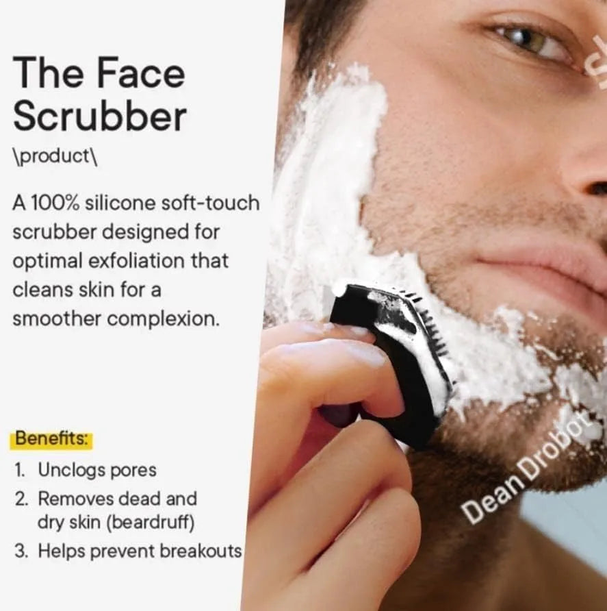 Zelixo Silicone Facial Cleansing Brush — Deep Pore Clean & Shave Scrubber