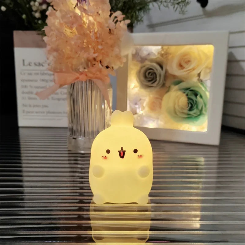 Zelixo Rabbit LED Night Light — Cute Bedside Floor Stand Atmosphere Lamp