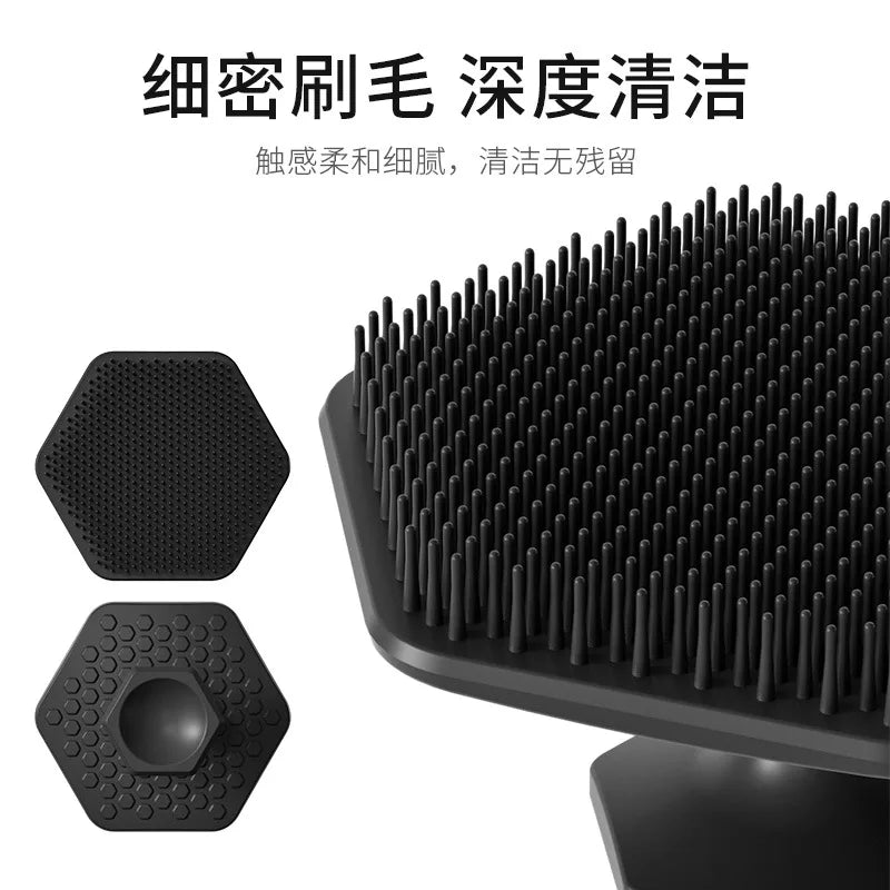 Zelixo Men's Silicone Facial Cleaning Brush — Deep Clean Face Scrubber