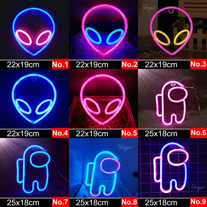 Zelixo LED Neon Sign Light — Custom Room Decor for Bedroom, Bar & Party