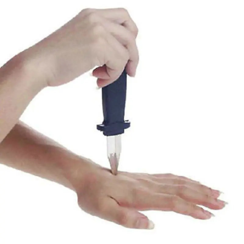Zelixo Retractable Fake Knife 18cm — Magic Stage Prop & Halloween Trick Toy