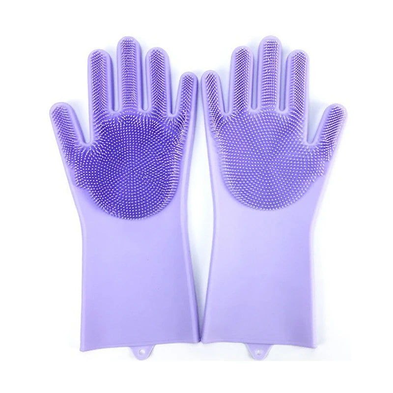 Zelixo Pet Grooming Glove — Silicone Hair Removal & Shampoo Scrubber for Dogs & Cats
