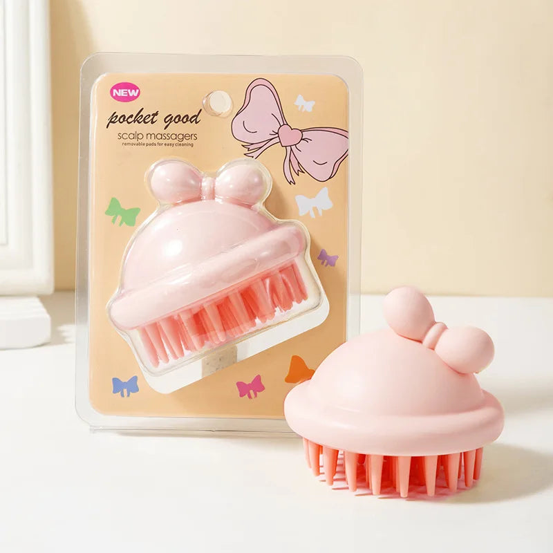 Zelixo Silicone Scalp Massager Brush — Shampoo & Spa Massage Comb Wet & Dry