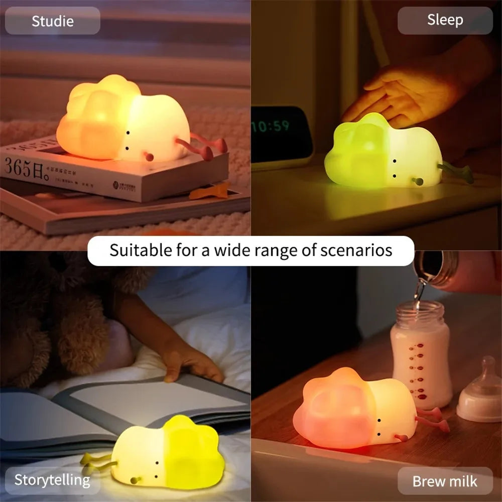 Zelixo Cabbage LED Night Light — Cute Vegetable Bedside Sleeping Lamp