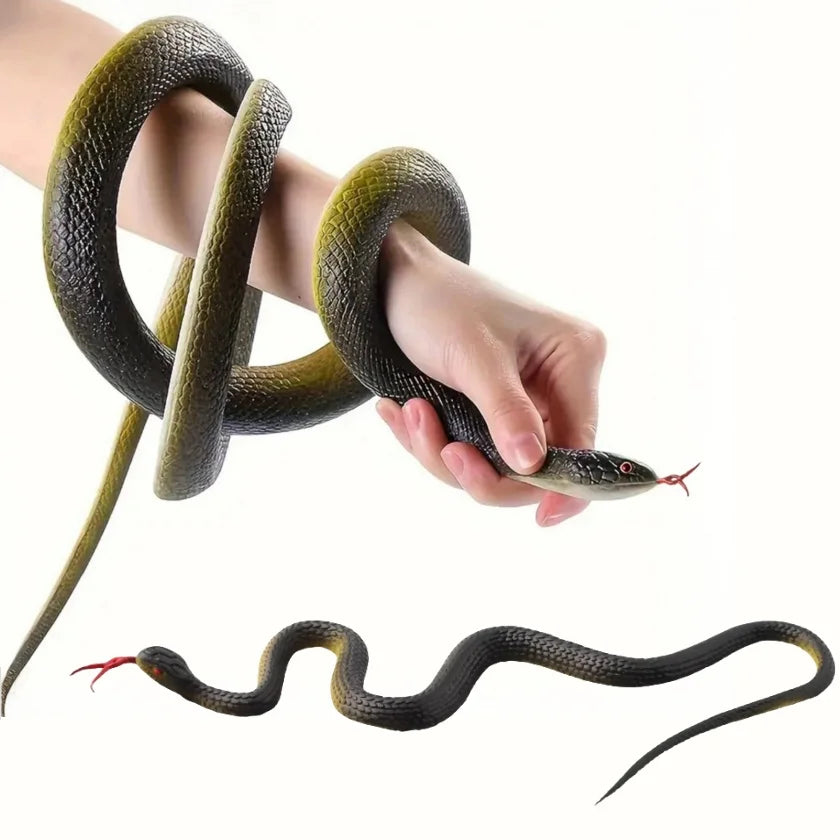Zelixo Fake Rubber Snake 22cm — Realistic Prank Toy & Halloween Party Prop