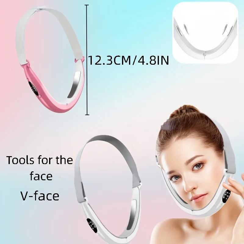 Zelixo V-Line Electric Face Massager — Double Chin Vibration Fat Reducer & Lift Tool