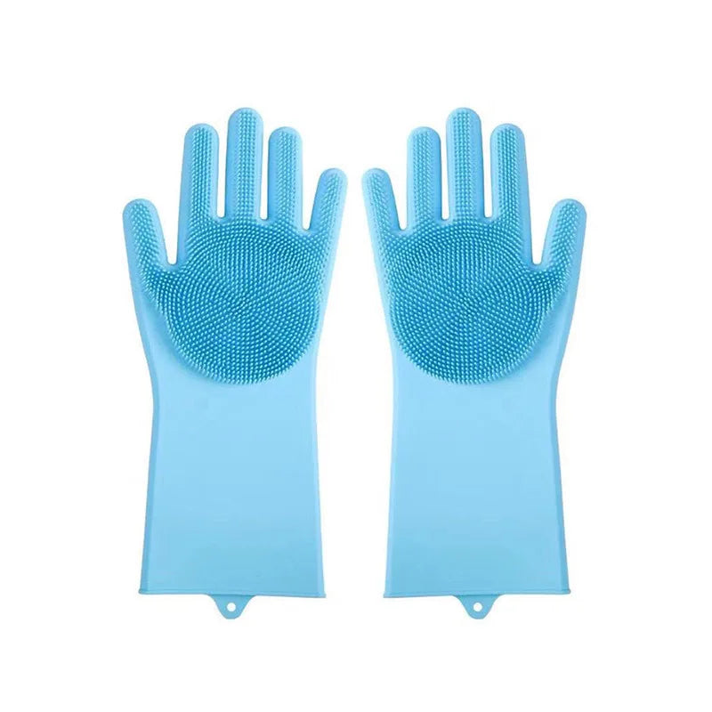 Zelixo Pet Grooming Glove — Silicone Hair Removal & Shampoo Scrubber for Dogs & Cats
