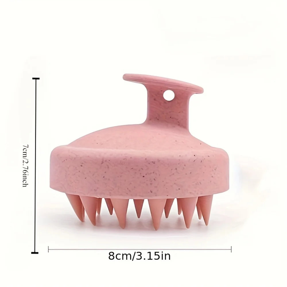 Zelixo Silicone Shampoo Body Brush — Scalp Massage Comb for Shower & Salon