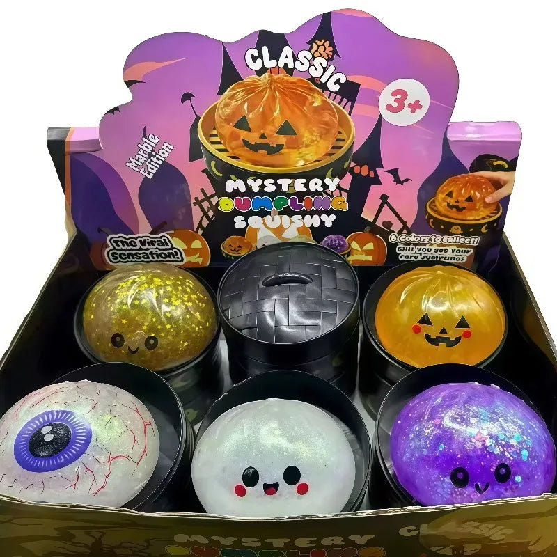 Zelixo Squishy Ghost Pinch Toy — Mini Stress Relief Desk Fidget & Halloween Gift