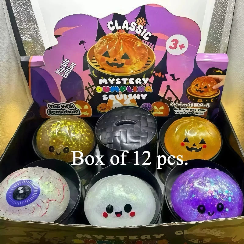 Zelixo Squishy Ghost Pinch Toy — Mini Stress Relief Desk Fidget & Halloween Gift