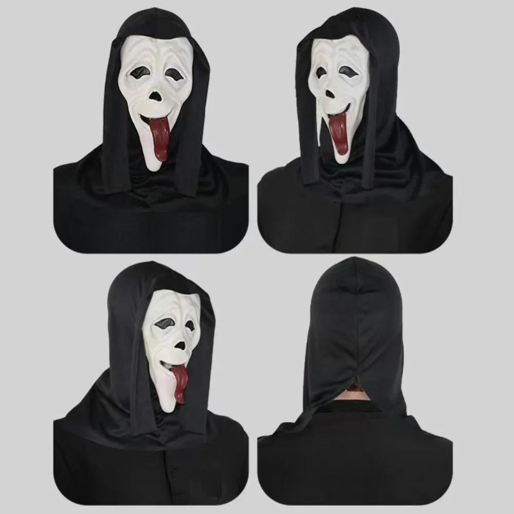 Zelixo Screaming Skeleton Mask — Breathable Horror Halloween Cosplay Prop