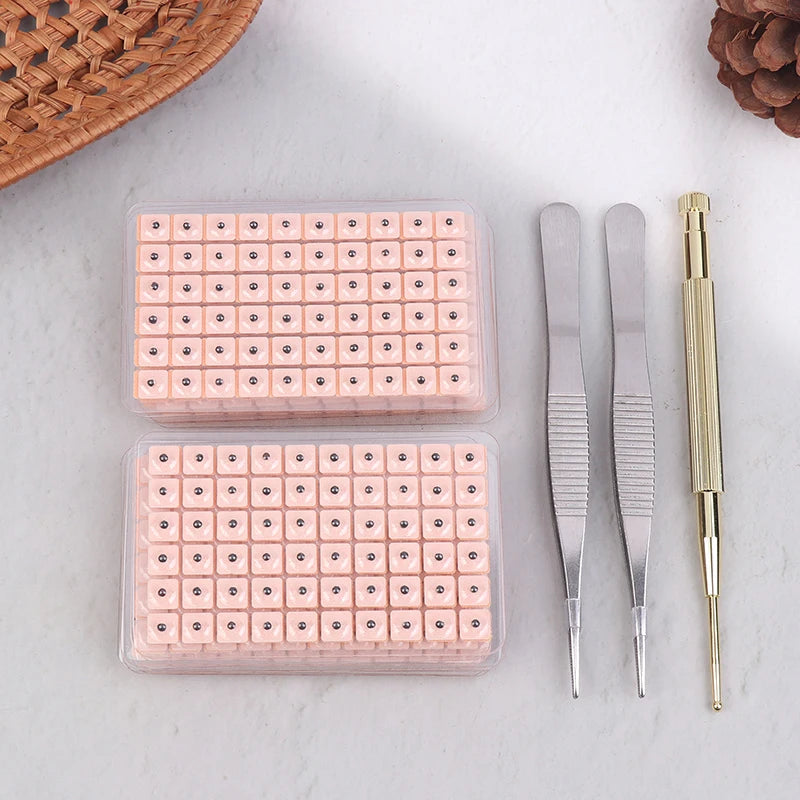 Zelixo Ear Seeds Acupressure Kit — 600pcs Auricular Therapy with Chart & Tools