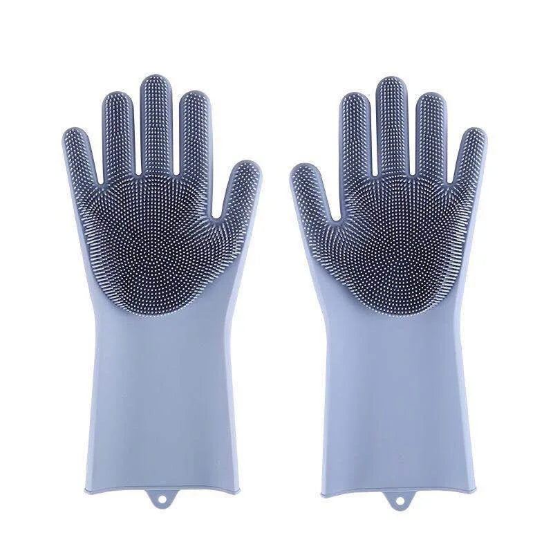 Zelixo Pet Grooming Glove — Silicone Hair Removal & Shampoo Scrubber for Dogs & Cats