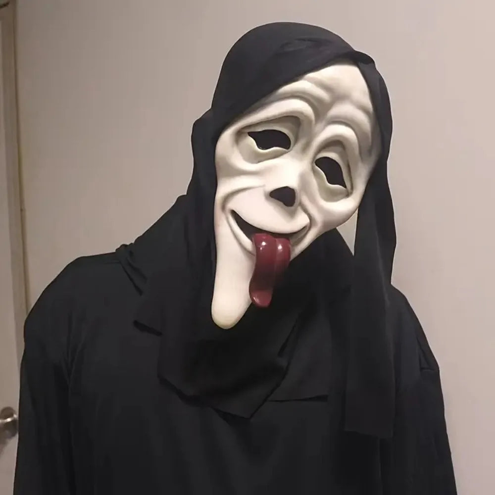 Zelixo Screaming Skeleton Mask — Breathable Horror Halloween Cosplay Prop
