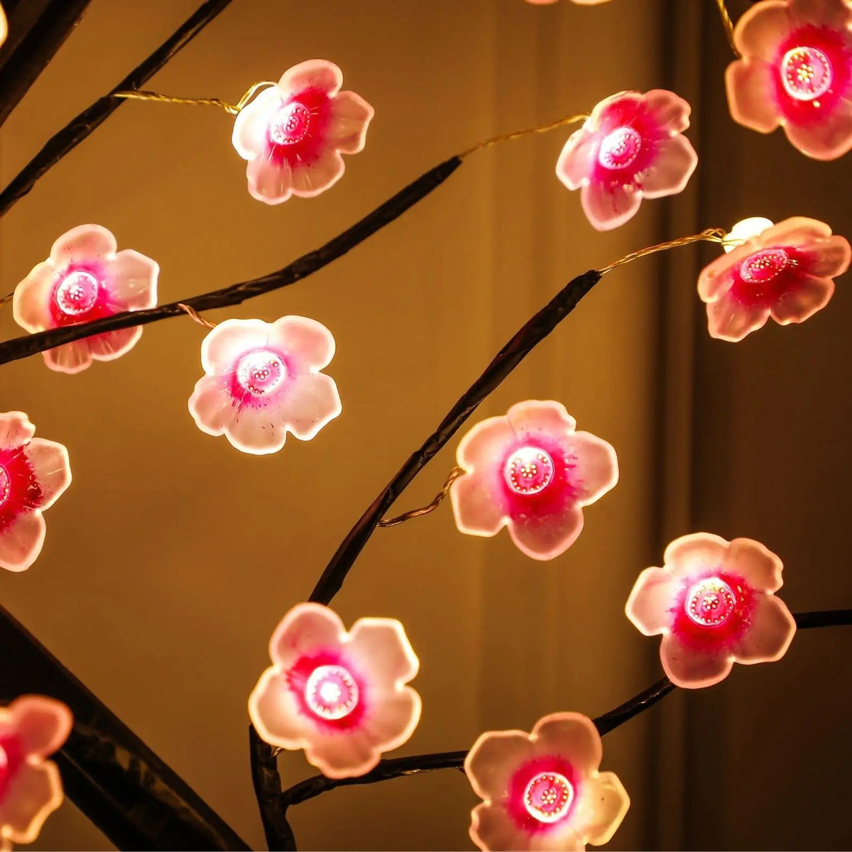 Zelixo Bonsai Tree LED Night Light — USB Touch Switch Cherry Blossom Desktop Lamp