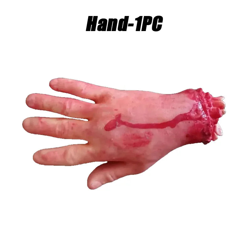 Zelixo Fake Body Parts Prop Set — Scary Halloween Party & Prank Decoration