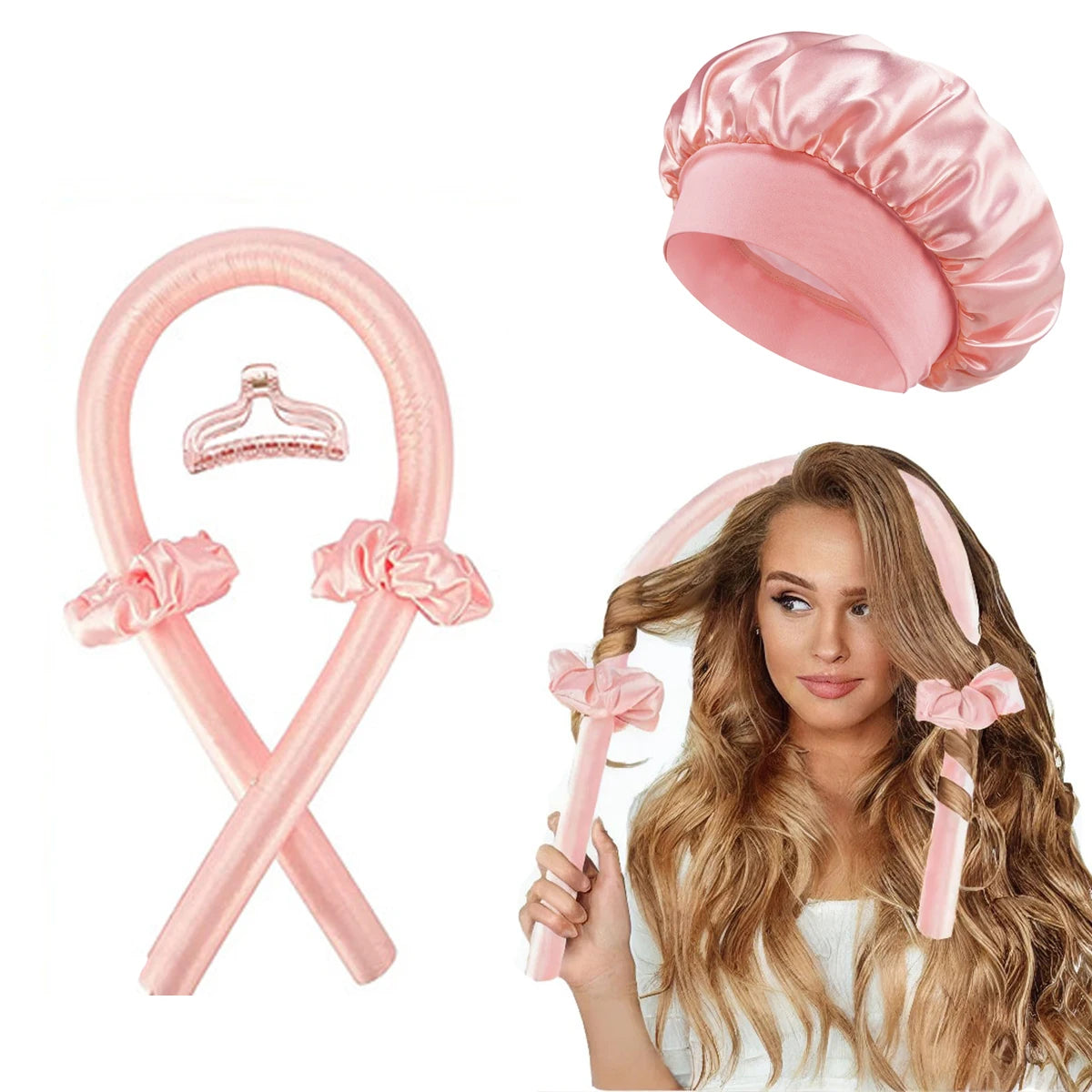 Zelixo Heatless Curling Rod Headband — No-Heat Overnight Hair Curler