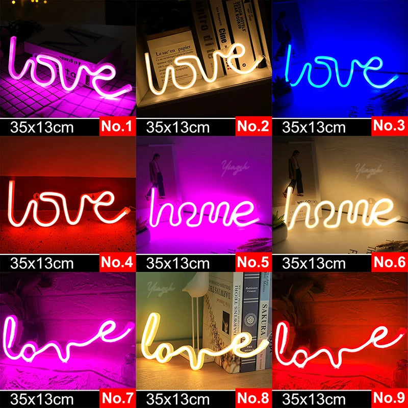 Zelixo LED Neon Sign Light — Custom Room Decor for Bedroom, Bar & Party