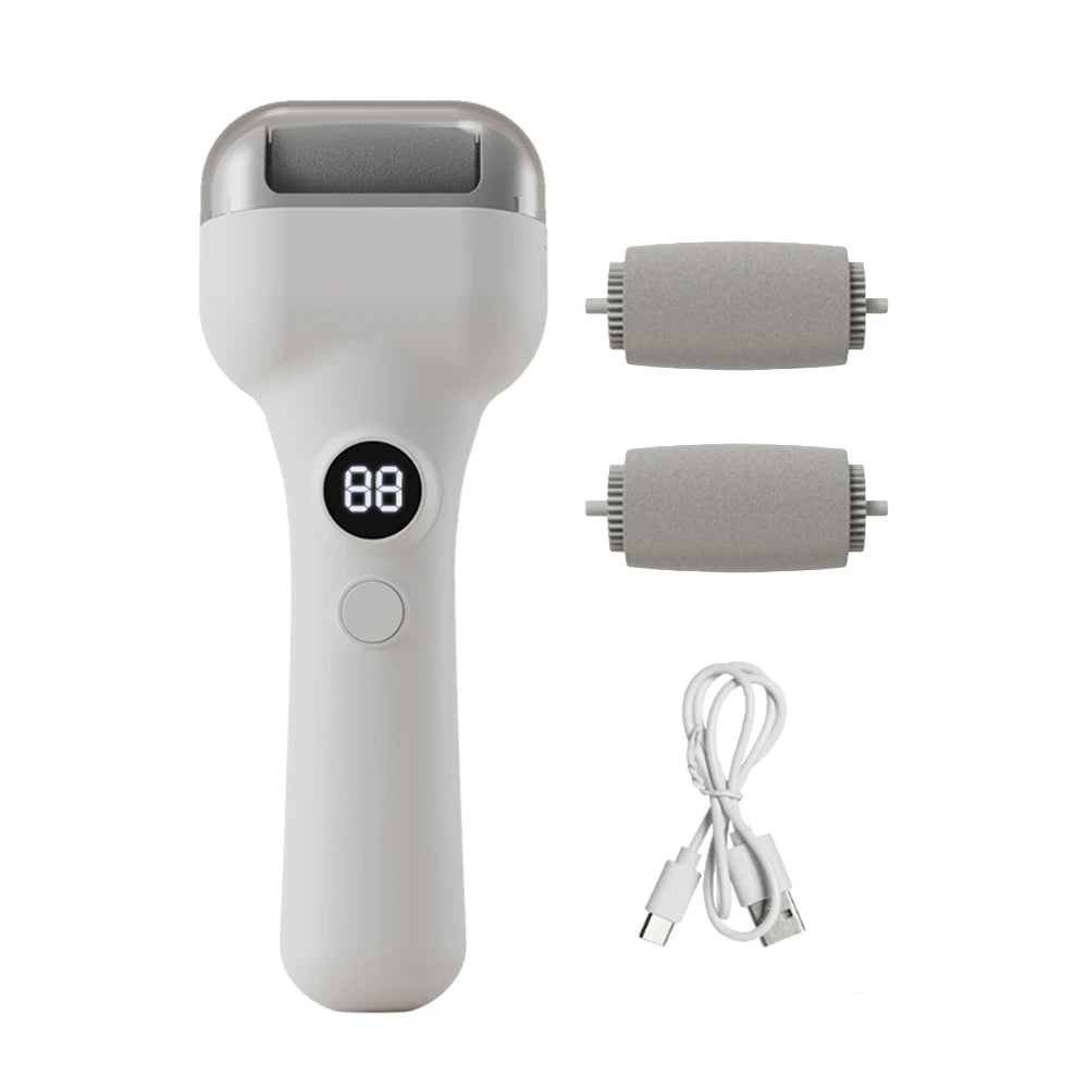 Zelixo Electric Foot File Callus Remover — Portable USB Rechargeable Pedicure Tool