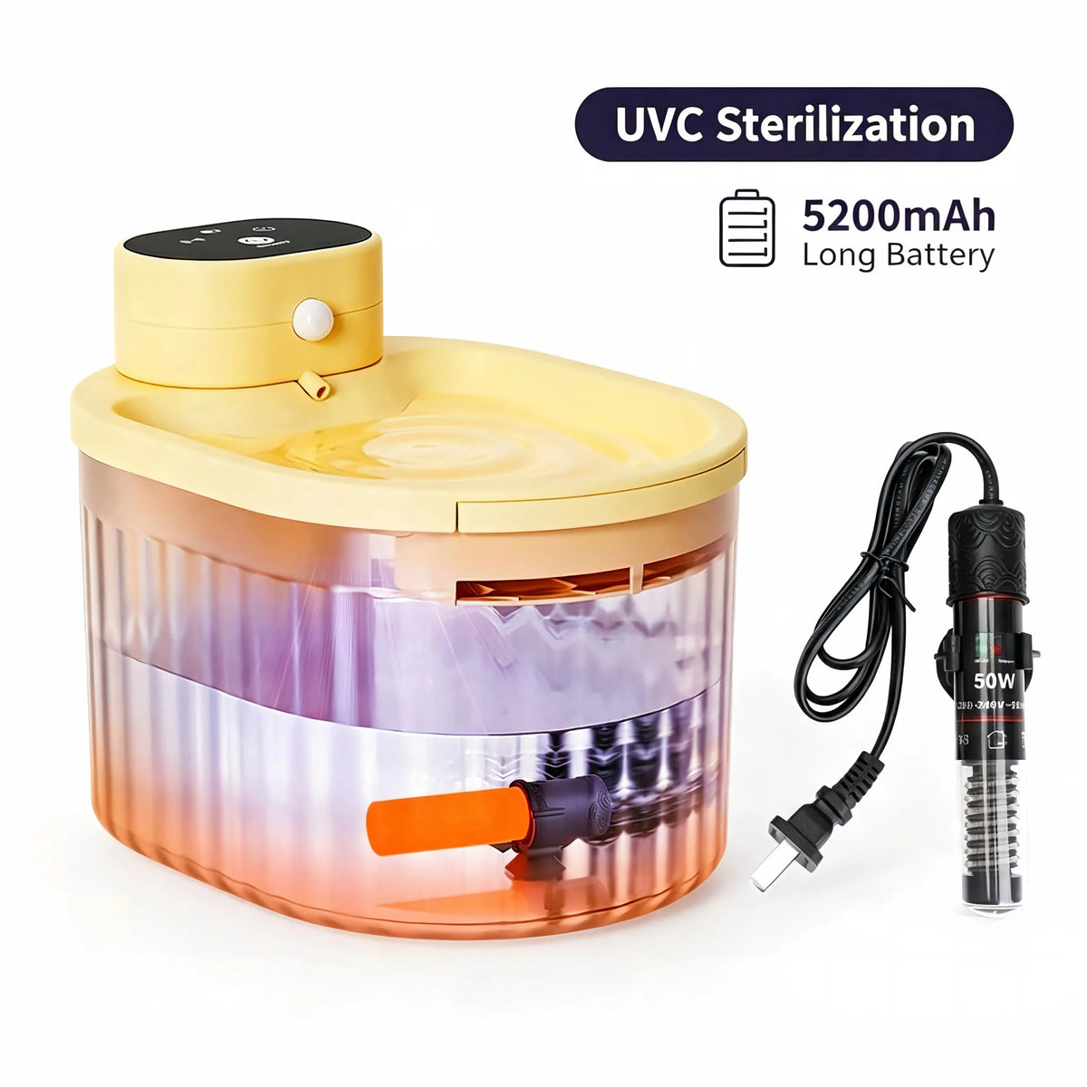 Zelixo Cat Water Fountain — Auto Filter Transparent Recirculating Dispenser