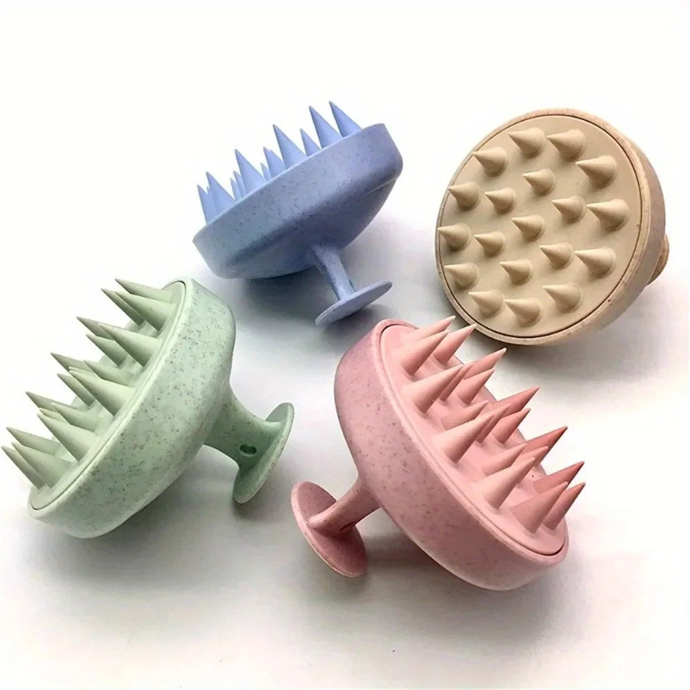 Zelixo Silicone Shampoo Body Brush — Scalp Massage Comb for Shower & Salon