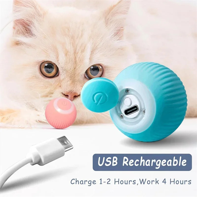 Zelixo Smart Cat Toy Electric Rolling Ball — Auto-Rotating Interactive Pet Game