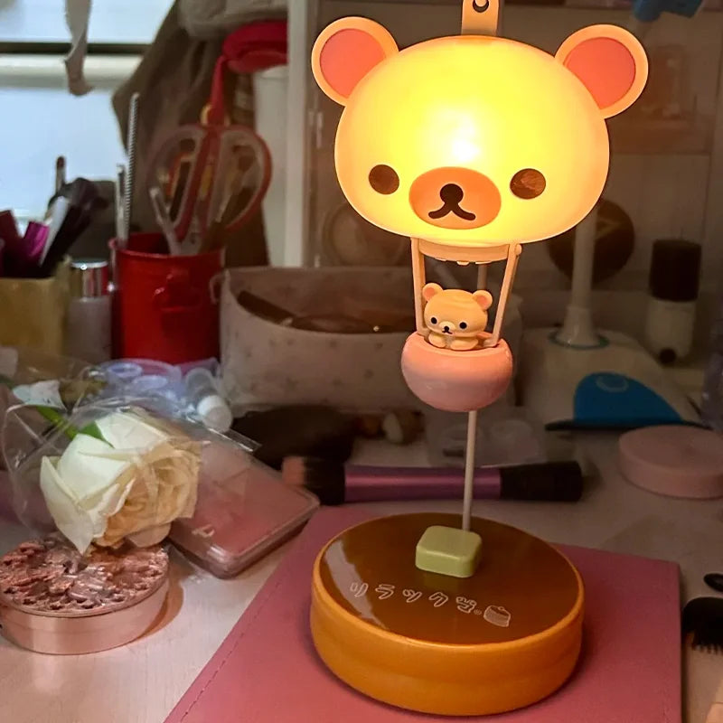 Zelixo Rilakkuma Balloon LED Night Light — Cute Cartoon Bedroom Decor Lamp