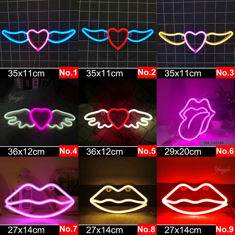 Zelixo LED Neon Sign Light — Custom Room Decor for Bedroom, Bar & Party