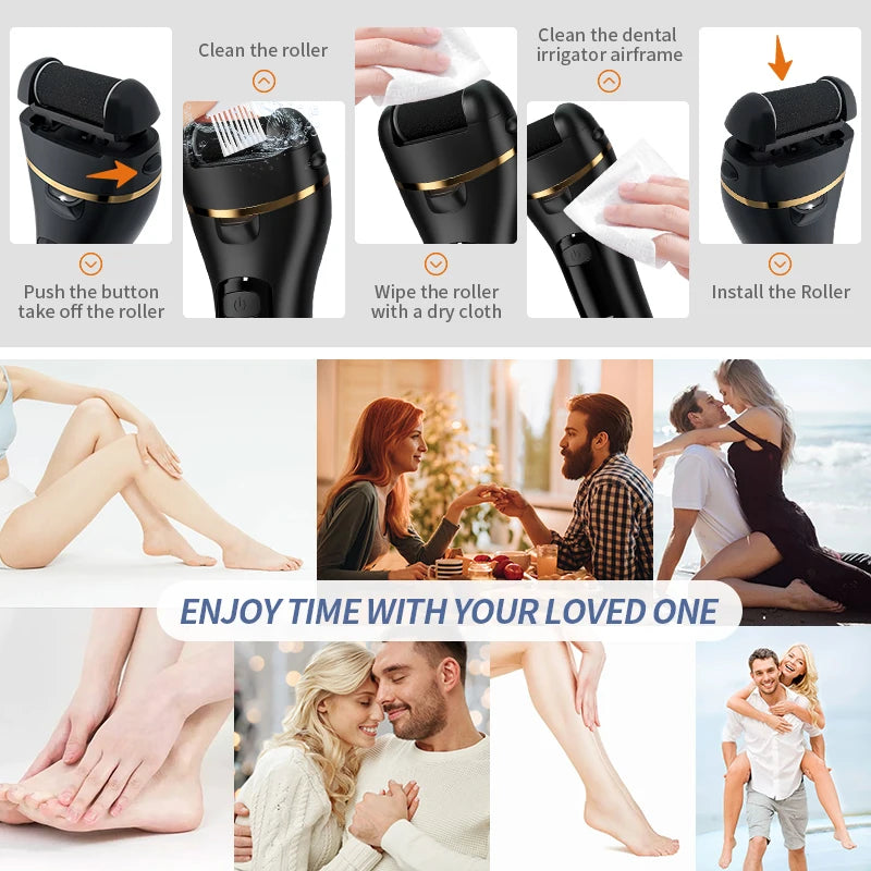 Zelixo Electric Foot Grinder — USB Rechargeable Callus Remover Pedicure Tool
