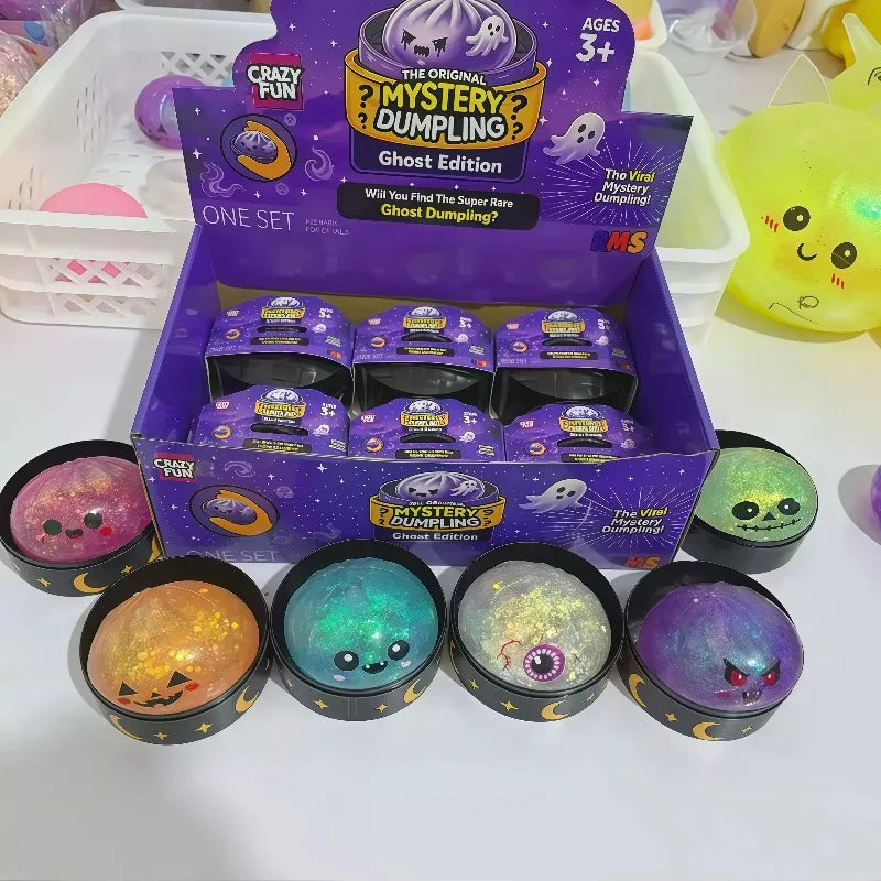Zelixo Squishy Ghost Pinch Toy — Mini Stress Relief Desk Fidget & Halloween Gift