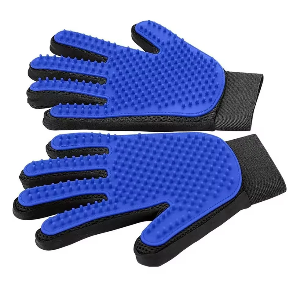 Zelixo 2-in-1 Pet Grooming Glove — Silicone Deshedding & Massage Glove for Dogs & Cats