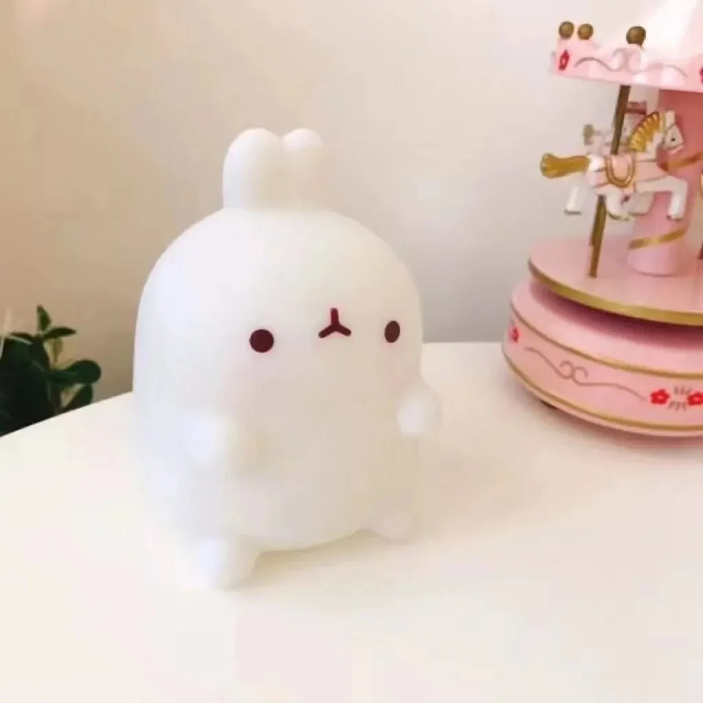 Zelixo Rabbit LED Night Light — Cute Bedside Floor Stand Atmosphere Lamp