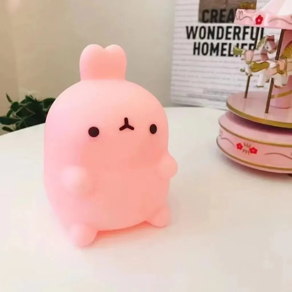 Zelixo Rabbit LED Night Light — Cute Bedside Floor Stand Atmosphere Lamp