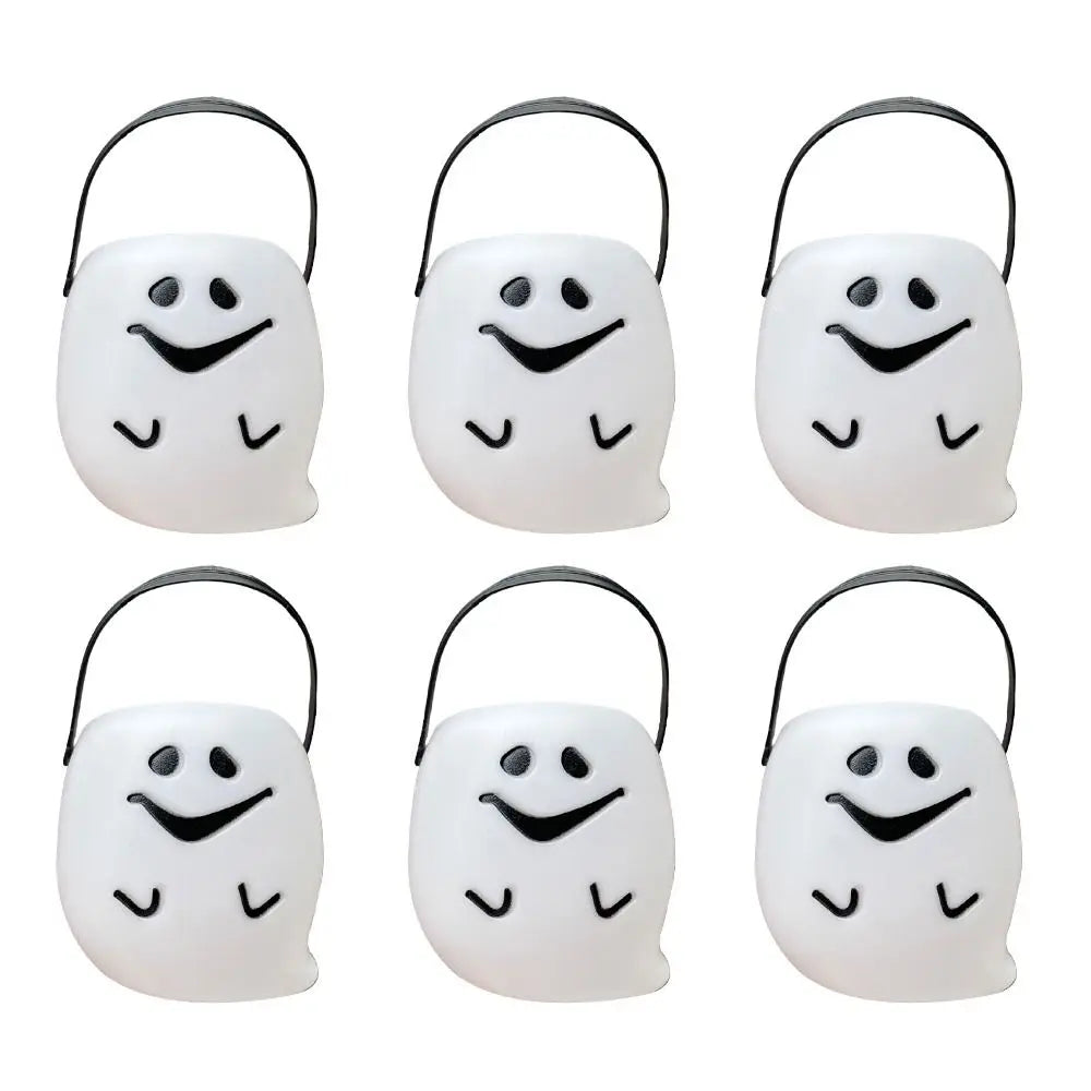 Zelixo Mini Pumpkin Buckets 6pc — Jack-O-Lantern Trick or Treat Candy Baskets