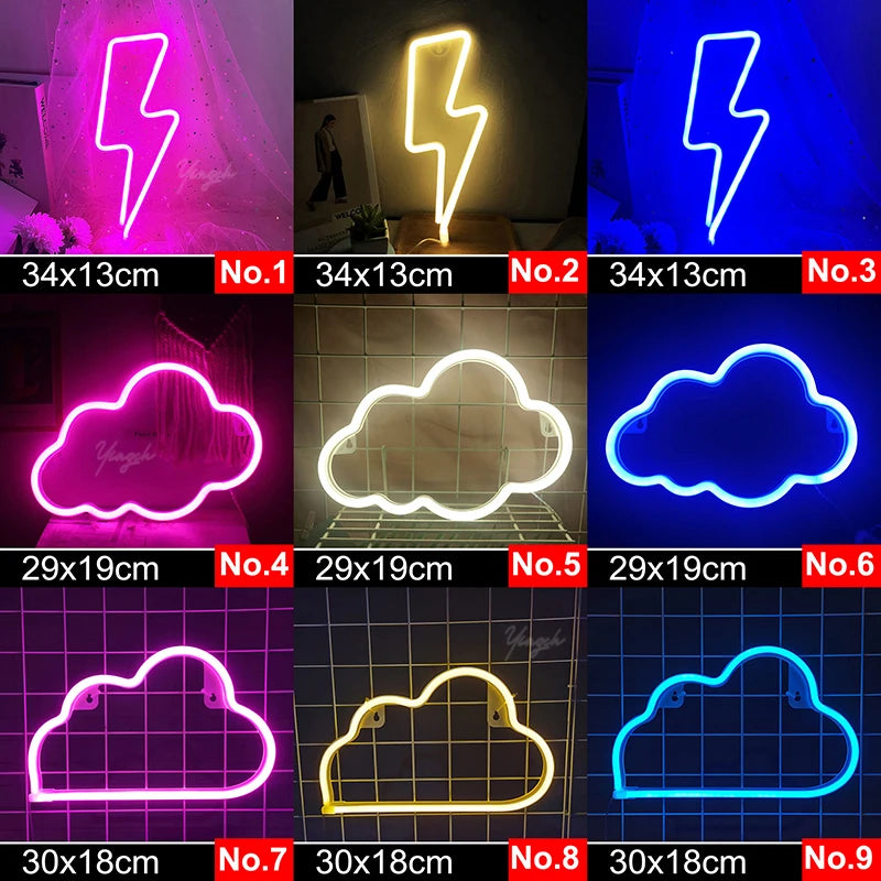 Zelixo LED Neon Sign Light — Custom Room Decor for Bedroom, Bar & Party