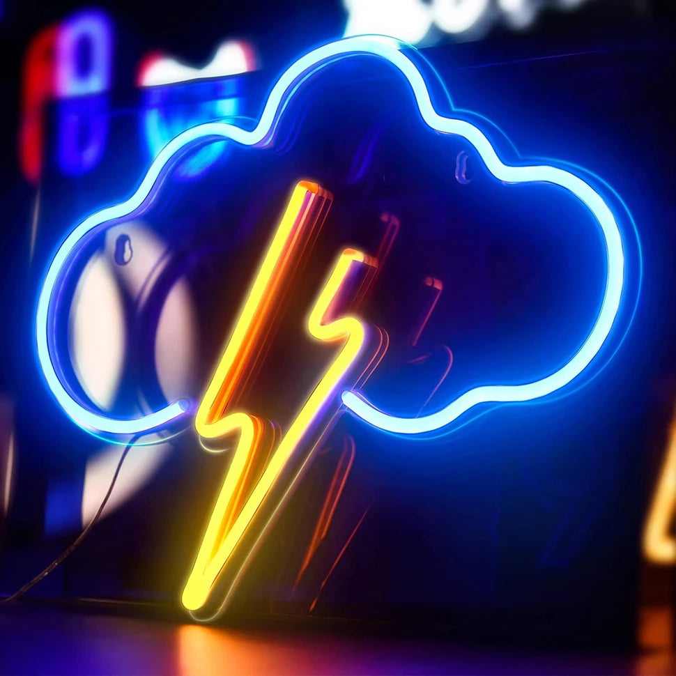Zelixo LED Neon Sign Wall Decor — Bedroom Night Light for Kids & Teens