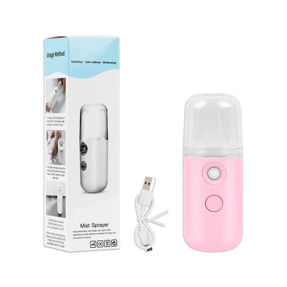 Zelixo Nano Facial Mist Sprayer — Cool Mist Portable Face Hydrator