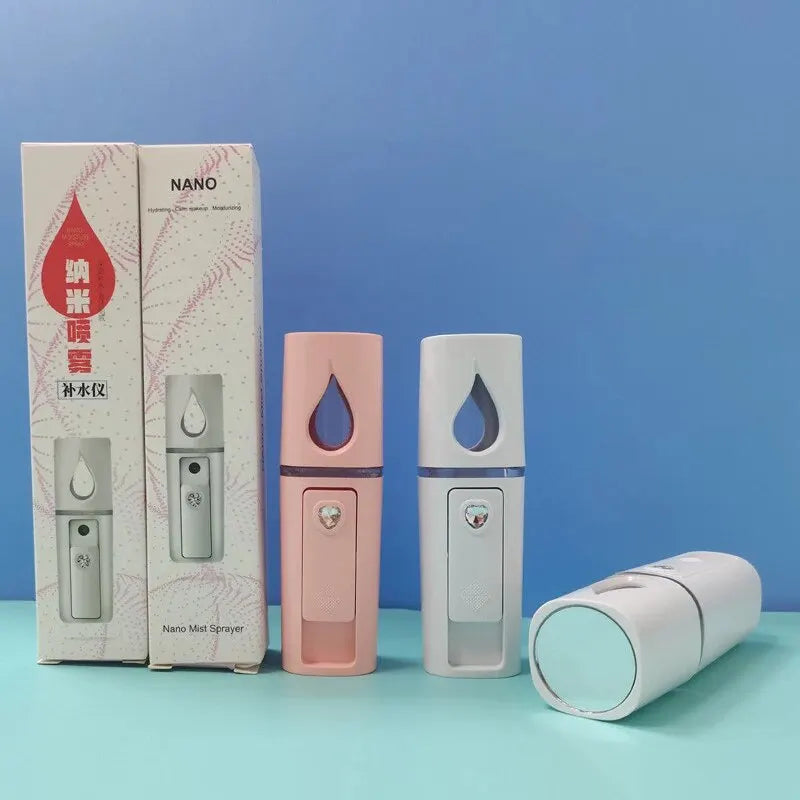 Zelixo 20ml Mini Face Steamer — Nano Mist Anti-Aging Portable Skin Care
