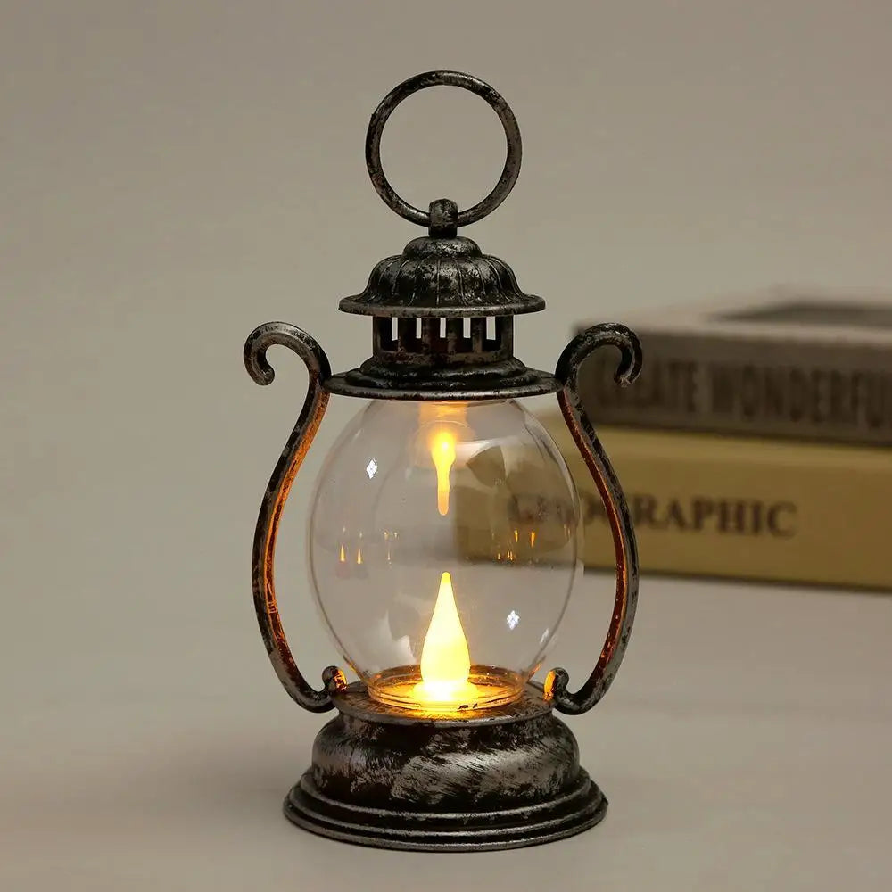 Zelixo Retro LED Pony Lantern — Flickering Candle Light Holiday Home Decor