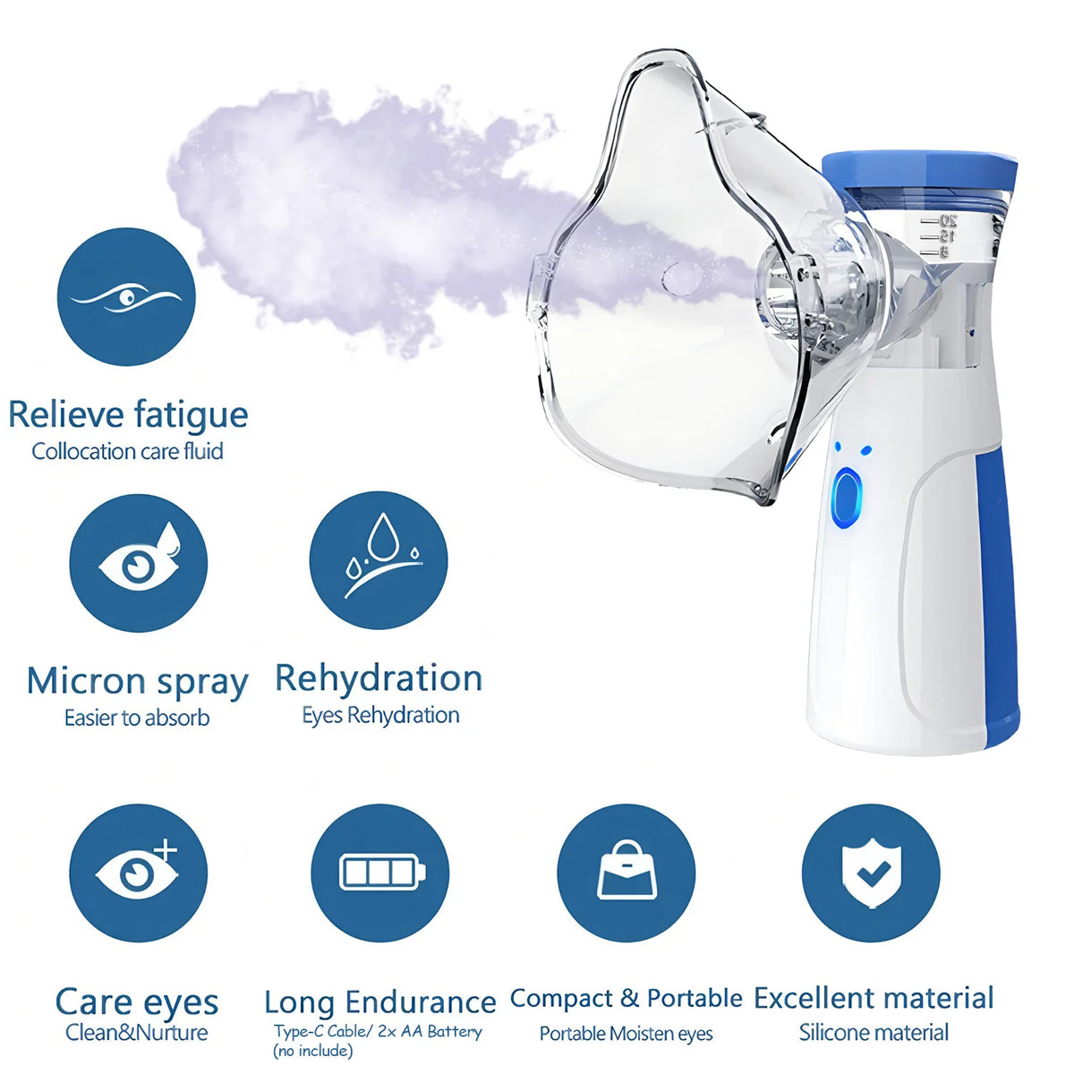 Zelixo Mini Facial Steamer — Nano Mist Sprayer USB Hydrating Skin Care