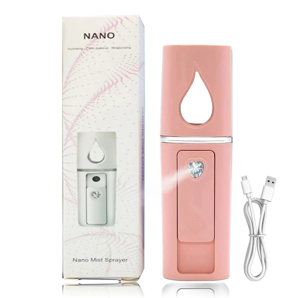 Zelixo 20ml Mini Face Steamer — Nano Mist Anti-Aging Portable Skin Care
